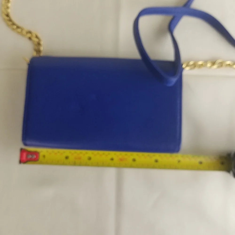 Stella & Max Royal Blue Crossbody Wallet Chain‎ Evening Bag